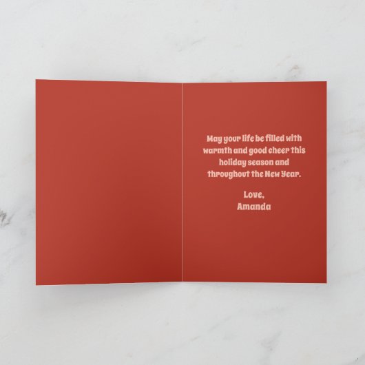 Santa Skates | Retro Roller Skating Kerstmis Feestdagen Kaart (Binnen)