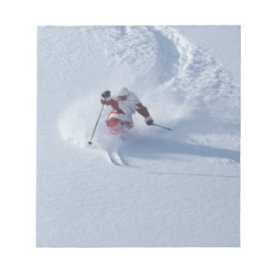 Santa Skiing in Snowbird Ski Resort, Wasatch Notitieblok