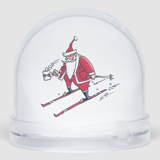 Santa Skiing snow globe (Arrière)