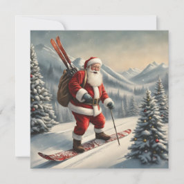 Santa ski's platte kaart