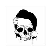 Santa Skull Rubberstempel (Afrduk)