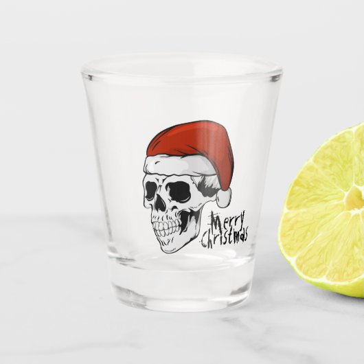 Santa Skull Shot Glas (Voorkant)
