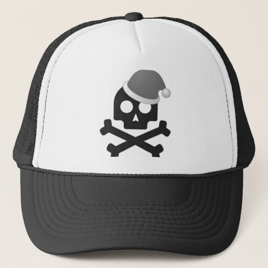 Santa Skull Trucker Hoed Trucker Pet (Voorkant)