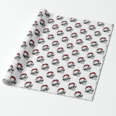 Santa Skulls Cadeaupapier (Uitgerold)