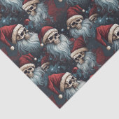 Santa Skulls in Petten Gotische Kerstmis Decoupage Tissuepapier (Detail)