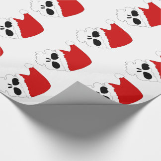 Santa Skulls/kerstpapier Cadeaupapier
