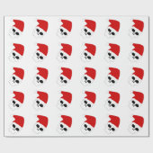 Santa Skulls Wrapping Paper Cadeaupapier (Vlak)