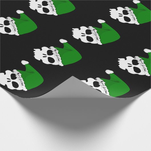 Santa Skulls Wrapping Paper Cadeaupapier (Hoek)