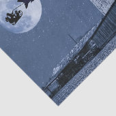 Santa, Slape, F-16 Jets en Red Biplane Kerstmis Tissuepapier (Detail)