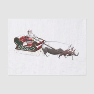 Santa Sled, geplukt door Hippopotamus Tissuepapier