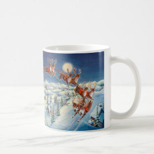 SANTA & SLEIGH door SHARON SHARPE Koffiemok