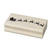 Santa Sleigh en rendier Rubberstempel (Stempel)
