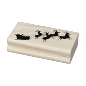 Santa Sleigh en rendier Rubberstempel (Stempel)