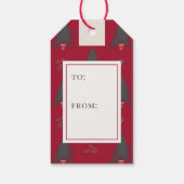 Santa Sleigh Gifts Cadeaus Cadeaulabel (Achterkant)