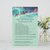 Santa Sleigh Kerstmis hoe goed je het spel kent (Staand voorkant)