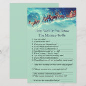 Santa Sleigh Kerstmis hoe goed je het spel kent (Voorkant / Achterkant)