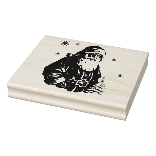 Santa Sleigh Merry Christmas Stamp Rubberstempel (Stempel)