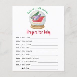 Santa sleigh - Party spel Gebed voor baby