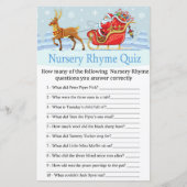 Santa Sleigh Reindeer Nursery Rhyme Quiz game (Voorkant)