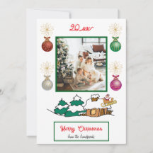 Santa & Sleigh, Winter Cottage Vrolijk Kerstfeest