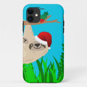 santa sloth iPhone 11 hoesje
