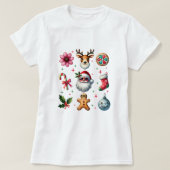 Santa Smile Kerst T-shirt (Design voorkant)