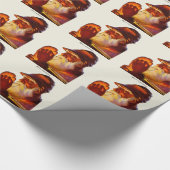  Santa Smoking Pipe Hunter Cadeaupapier (Hoek)