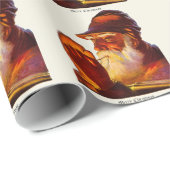  Santa Smoking Pipe Hunter Cadeaupapier (Rol Hoek)
