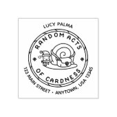 Santa Snail Random Acts of Cardness Logo Stamp Rubberstempel (Afrduk)