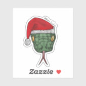 Santa snake sticker (Feuille)