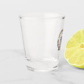 Santa Snow Leopard Shot Glas (Links)