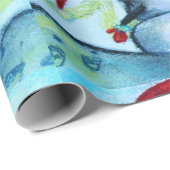 Santa Snowman Cadeaupapier (Rol Hoek)