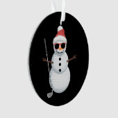 Santa Snowman Golf Ball Christmas Golfer Gift  (devant)