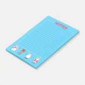 Santa Snowman Polar Beer Reindeer Post-it® Notes (Schuin)