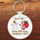Santa & Snowman sleutelhanger (Voorkant)