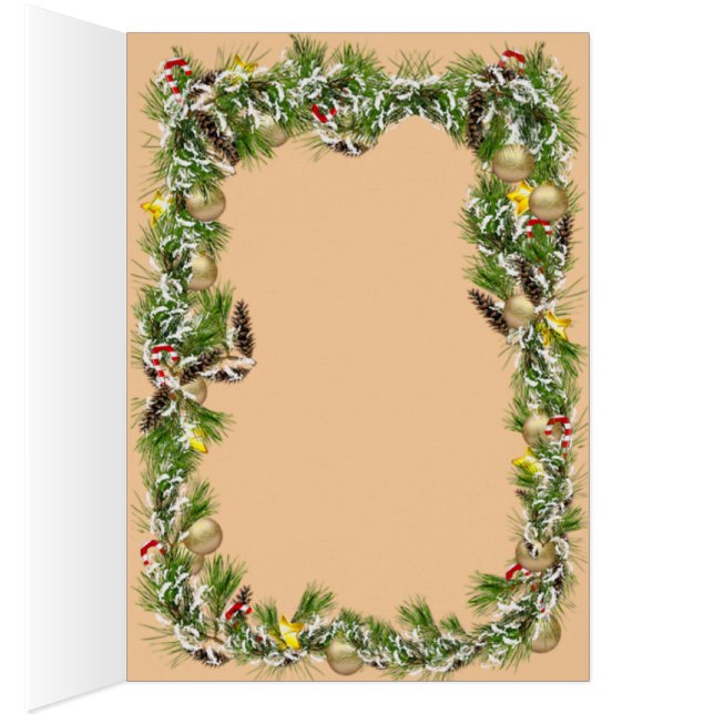 Santa & Snowman Winter Scene – Festive Holiday  (Intérieur (Droit))