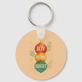 Santa & Snowman Winter Scene – Festive Holiday Sleutelhanger