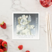 Santa Snowy Forest winterdieren Servetten (Insitu)