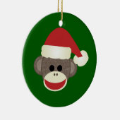 Santa Sock Monkey Ornament (Rechts)