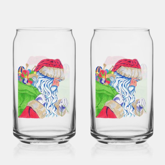 Santa Soda Glass Blikvorm Glas (Voorkant)