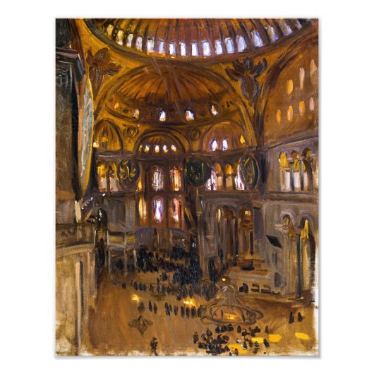 Santa Sofia | John Singer Sargent | Foto Afdruk (Voorkant)