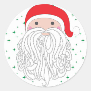 Santa Sparkle Sticker