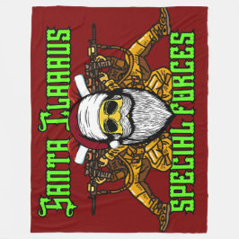 Santa, speciale eenheden, leger fleece deken