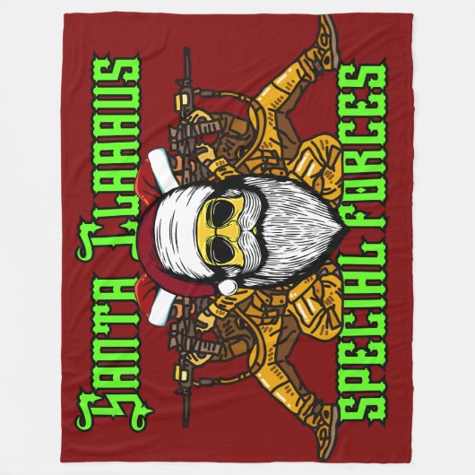 Santa, speciale eenheden, leger fleece deken (Voorkant)