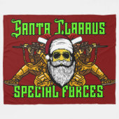 Santa, speciale eenheden, leger fleece deken (Voorkant (Horizontaal))