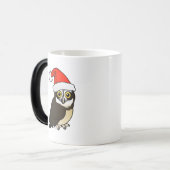 Santa Spectacled Owl Magische Mok (Voorkant links)