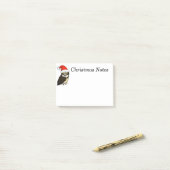 Santa Spectacled Owl Post-it® Notes (Op bureau)