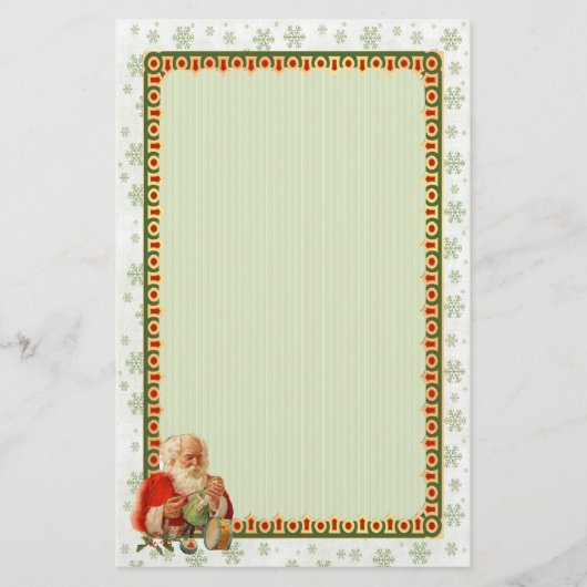 Santa Speelgoed Maker Briefpapier (Voorkant)