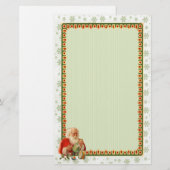 Santa Speelgoed Maker Briefpapier (Voorkant / Achterkant)