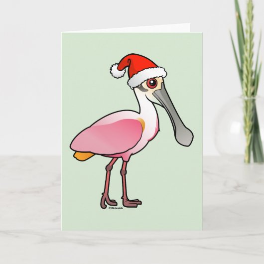 Santa Spoony Feestdagen Kaart (Voorkant)